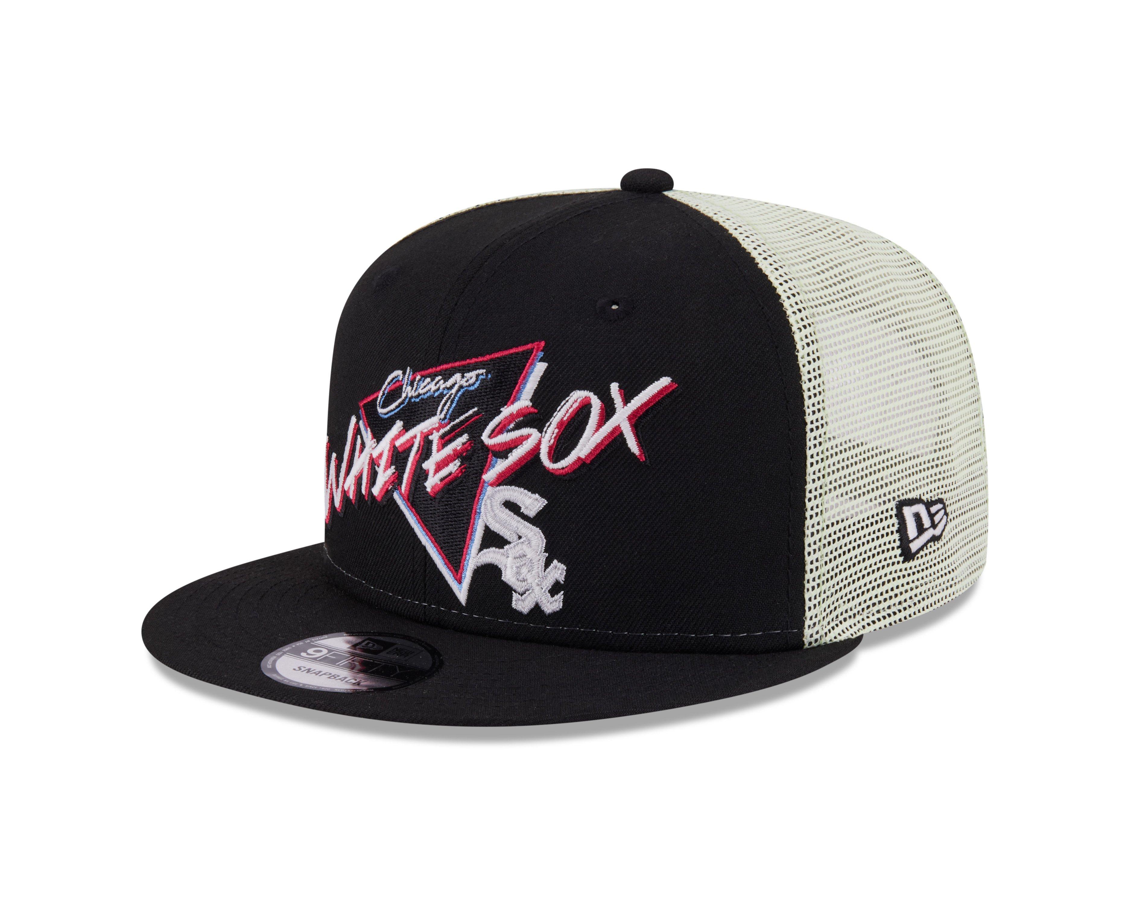 New Era Chicago White Sox 9FIFTY Neon Snapback Hat - Black - BLACK